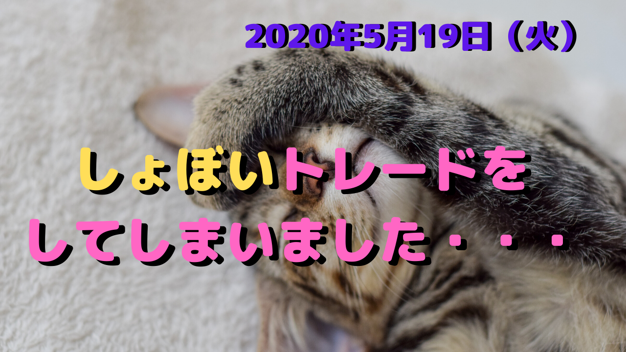 【FX】2020年5月19日☆欧州時間☆ポンド円☆しょぼトレード【ﾃﾞｲﾄﾚ】