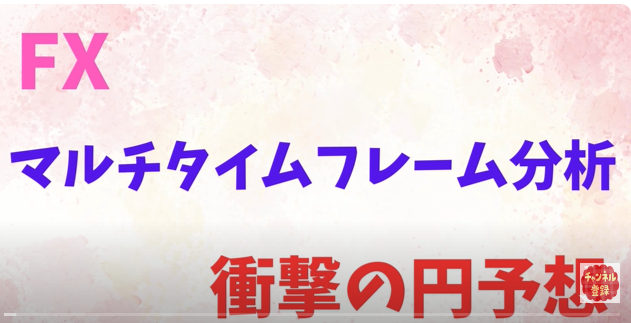 FXマルチタイムフレーム分析と衝撃の円予想