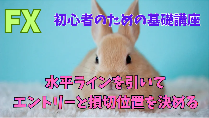 FX初心者のための基礎講座～水平ラインを引いてエントリーと損切位置を決める～